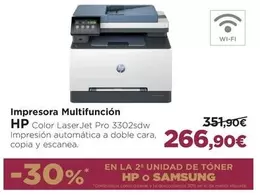 Oferta de HP - Impresora Multifunción por 266,9€ en El Corte Inglés