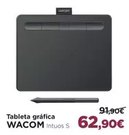 Oferta de Wacom - Tableta Gráfica por 62,9€ en El Corte Inglés