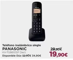 Oferta de Panasonic - Telefono Inalámbrico Single por 19,9€ en El Corte Inglés