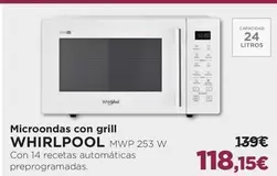 Oferta de Whirlpool - Microondas Con Grill por 118,15€ en El Corte Inglés