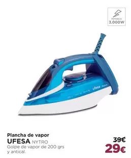 Oferta de Ufesa - Plancha De Vapor por 29€ en El Corte Inglés