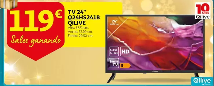 Oferta de Qilive - Tv 24" 024hs241b por 119€ en Alcampo