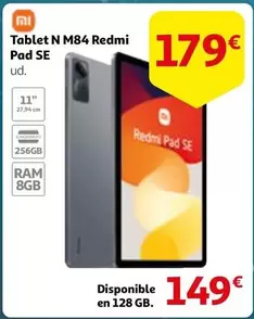 Oferta de Xiaomi - Tablet N M84 Redmi Pad Se por 179€ en Alcampo