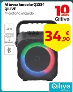 Oferta de Qilive - Altavoz Karaoke Q1334 por 34,9€ en Alcampo