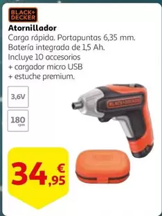 Oferta de Black & Decker - Atornillador por 34,95€ en Alcampo