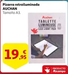 Oferta de Auchan - Pizarra Retroiluminada por 19,95€ en Alcampo