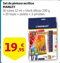 Oferta de Manley - Set De Pintura Acilica por 19,95€ en Alcampo