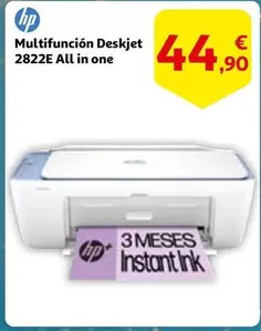 Oferta de HP - Multifunción Deskjet 2822E All In One por 44,9€ en Alcampo