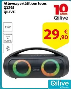 Oferta de Qilive - Altavoz Portatil Con Luces Q1295 por 29,9€ en Alcampo