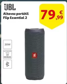 Oferta de JBL - Altavoz Portatil Flip Essential 2 por 79,99€ en Alcampo