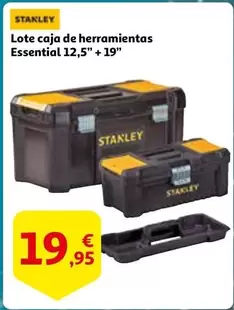 Oferta de Stanley - Lote Caja De Herramientas Essential 12,5" + 19" por 19,95€ en Alcampo