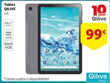 Oferta de Qilive - Tablet por 99€ en Alcampo