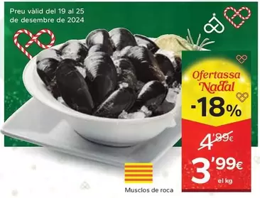 Oferta de Musclos De Roca por 3,99€ en Caprabo