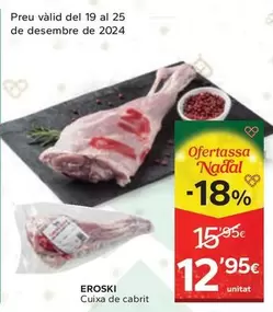 Oferta de Eroski - Cuixa De Cabrit por 12,95€ en Caprabo