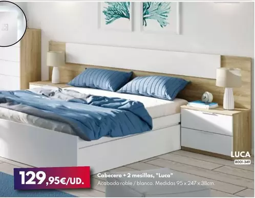 Oferta de Cabecero + 2 Mesillas, "Luca"  por 129,95€ en BricoCentro