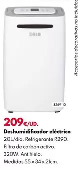 Oferta de Deshumidificador Eléctrico por 209€ en BricoCentro