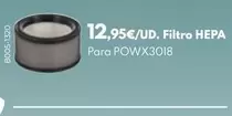 Oferta de Filtro Hepa Para POWX3018 por 12,95€ en BricoCentro