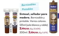 Oferta de Quilosa - Sintesel, Sellador Para Madera por 2,95€ en BricoCentro