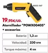 Oferta de Power Plus - Atornillador "POWX00405" por 19,95€ en BricoCentro