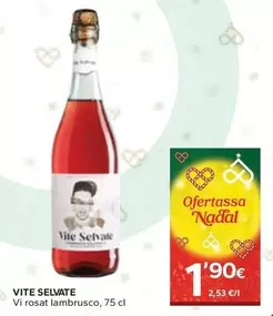 Oferta de Vite Selvate - Vi Rosat Lambrusco  por 1,9€ en Caprabo