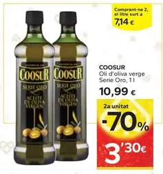 Oferta de Coosur - Oli D'oliva Verge Serie Oro por 10,99€ en Caprabo