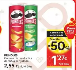 Oferta de Pringles - Productes  por 2,55€ en Caprabo