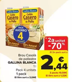 Oferta de Gallina Blanca - Caldo Casero De Pollo   por 8,15€ en Carrefour