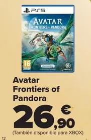 Oferta de Avatar Frontiers Of Pandora por 26,9€ en Carrefour