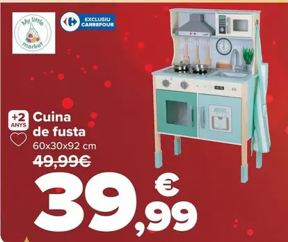 Oferta de Carrefour - Cocina De Madera por 39,99€ en Carrefour