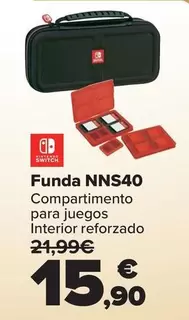 Oferta de Nintendo SWITCH - Funda NNS40 por 15,9€ en Carrefour