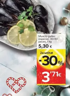 Oferta de Musclo Gallec Especial por 5,3€ en Caprabo