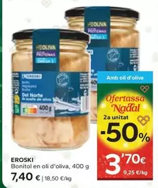 Oferta de Eroski - Bonitol En Oli D'oliva por 7,4€ en Caprabo