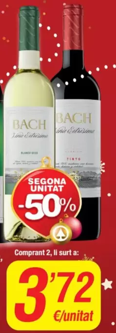 Oferta de Bach - Comprant 2 L por 3,72€ en SPAR Fragadis