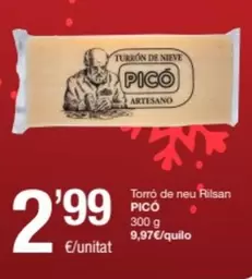 Oferta de Pico - Torro De Neu Riisan por 2,99€ en SPAR Fragadis