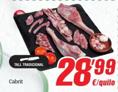 Oferta de Cabrit por 28,99€ en SPAR Fragadis