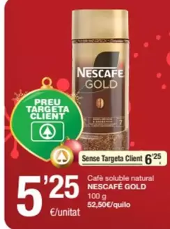 Oferta de Nescafé - Cafe Soluble Natural por 5,25€ en SPAR Fragadis