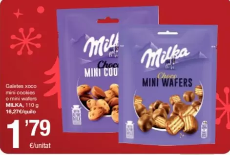 Oferta de Milka - Galetes Xxoo Mini Cookies por 1,79€ en SPAR Fragadis