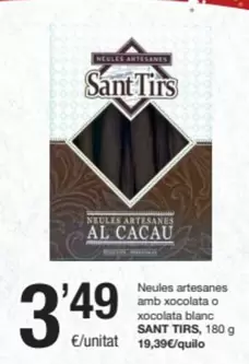 Oferta de Neules Artesanes Amb Xocolata O Xocolata Blanc por 3,49€ en SPAR Fragadis