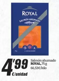 Oferta de Royal - Salmón Ahumado por 4,99€ en SPAR Fragadis