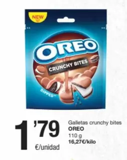 Oferta de Oreo - Galletas Crunchy Bites por 1,79€ en SPAR Fragadis