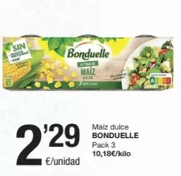 Oferta de Bonduelle - Maiz Dulce por 2,29€ en SPAR Fragadis