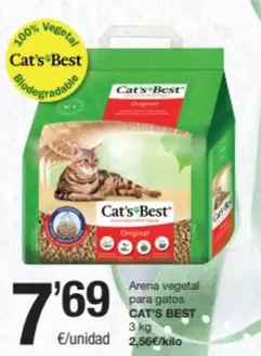 Oferta de Arena Vegetal Para Gatos por 7,69€ en SPAR Fragadis