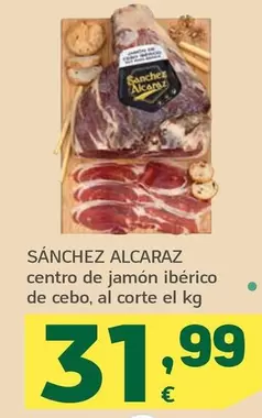 Oferta de Sánchez Alcaraz - Centro De Jamon Iberico De Cebo por 31,99€ en HiperDino