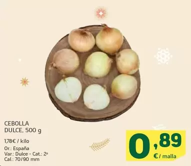 Oferta de Cebolla Dulce por 0,89€ en HiperDino