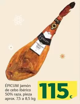 Oferta de Epicum - Jamon De Cebo Iberico 50% Raza por 115€ en HiperDino