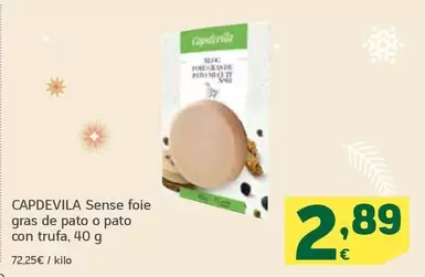 Oferta de Capdevila - Sense Foie Gras De Pato O Pato Con Trufa por 2,89€ en HiperDino