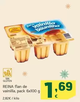 Oferta de Reina - Flan De Vainilla por 1,69€ en HiperDino