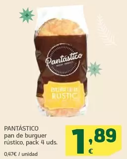 Oferta de Pantástico - Pan De Burger Rustico por 1,89€ en HiperDino