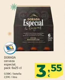 Oferta de Dorada - Cerveza Especial por 3,55€ en HiperDino