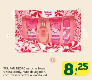 Oferta de Tulipán Negro - Estuche Fresa Y Nata , Candy , Nube De Algodon , Coco , Fresa Y Cereza O Violeta por 8,25€ en HiperDino